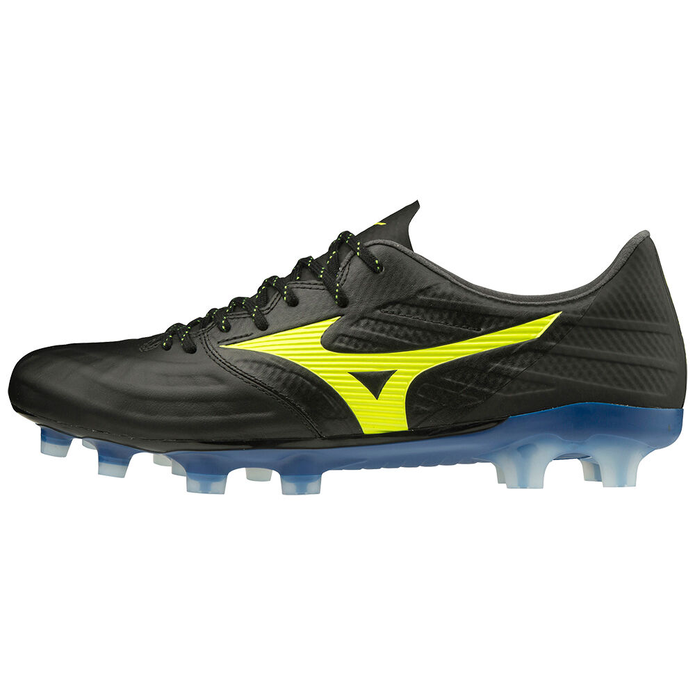 Mizuno Rebula 3 Elite Férfi Focicipő Fekete/Sárga GEI281304